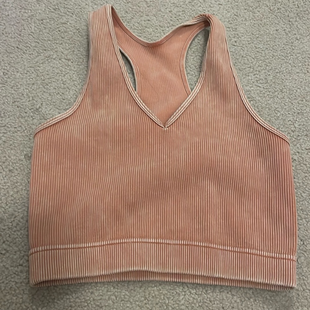 racerback ribbed tank top